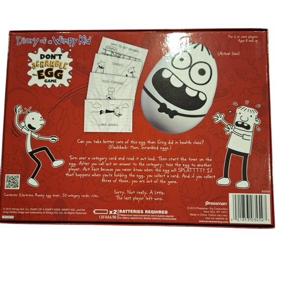 Family Game Diary of A Wimpy Kid Don't Scramble The Egg Party Game - Picture 3 of 4